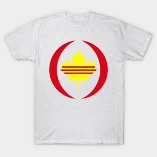 Canadian Vietnamese (South) Multinational Patriot Flag T-Shirt